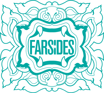 The Farsides white logo